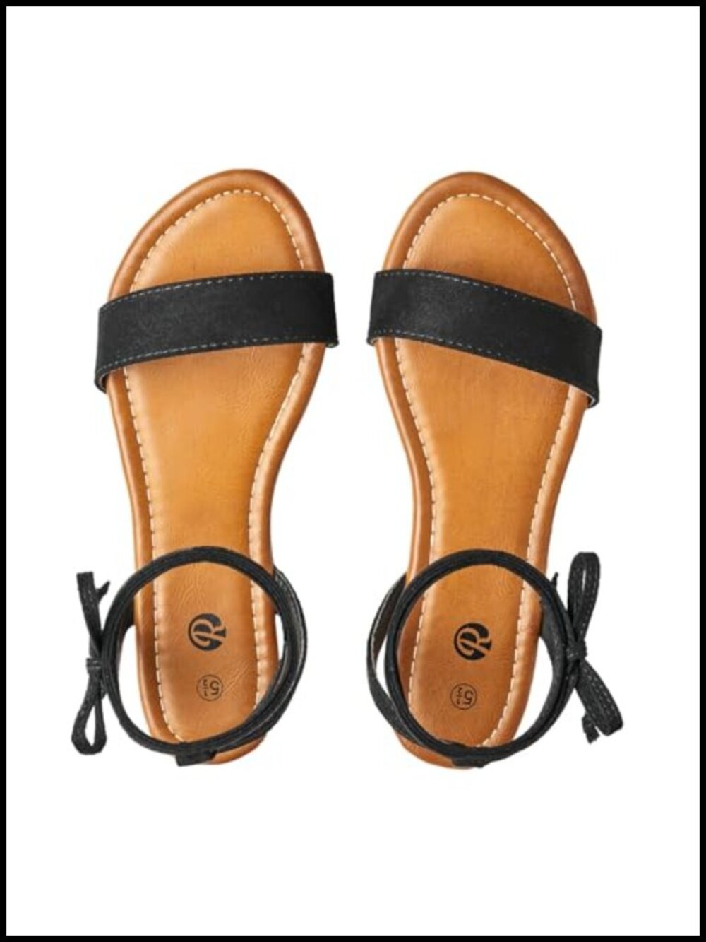 Strappy Lace Up Ankle Wrap Flat Sandals Open Toe Comfortable
